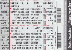 Sammy Hagar / The Wabos Four Decades / Sammy Hagar And The Wabos on Oct 26, 2013 [986-small]