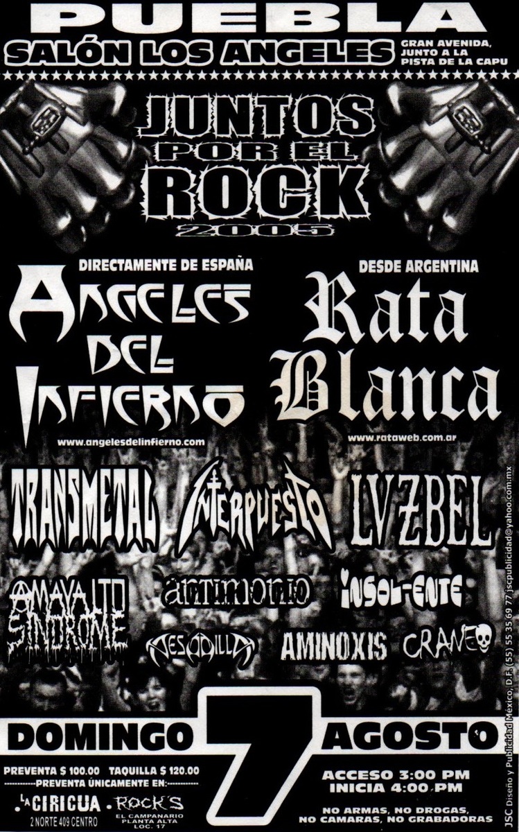 Angeles del Infierno Concert & Tour History (Updated for 2024