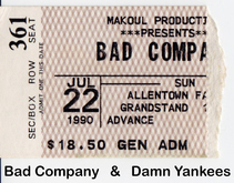 Bad Company / Damn Yankees on Jul 22, 1990 [484-small]