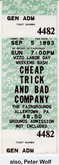 Cheap Trick / Bad Company / Peter Wolf on Sep 5, 1993 [486-small]