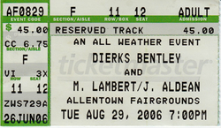 Dierks Bentley / Miranda Lambert / Jason Aldean on Aug 29, 2006 [147-small]