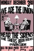 We Are The Union / Hear the Sirens / The Sheds / Urban Wolves / Parkside on Dec 3, 2012 [602-small]