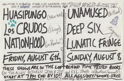 The Unamused / Lunatic Fringe / Deep Six on Aug 8, 1993 [720-small]