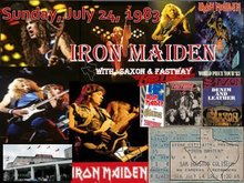 Iron Maiden  / Saxon / Fastway on Jul 24, 1983 [940-small]