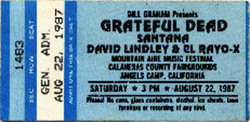 Grateful Dead / Santana / David Lindley & El Rayo-X on Aug 22, 1987 [163-small]