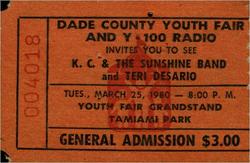 K.C. and the Sunshine Band / Teri Desario / Leif Garrett on Mar 25, 1980 [495-small]