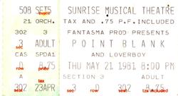 Point Blank / Loverboy on May 21, 1981 [543-small]