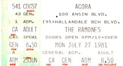 The Ramones / Holly and the Italians on Jul 27, 1981 [554-small]