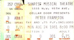 Peter Frampton / The Frenchies on Aug 24, 1981 [562-small]