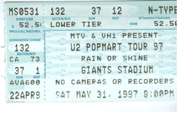 U2 / Fun Lovin' Criminals / Longpigs on May 31, 1997 [164-small]