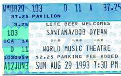 Bob Dylan / Santana on Aug 29, 1993 [185-small]
