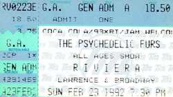 Psychedelic Furs on Feb 23, 1992 [189-small]