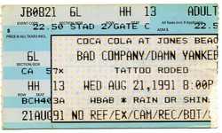 Bad Company / Damn Yankees on Aug 21, 1991 [202-small]