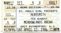 Aerosmith / Ted Nugent on Apr 12, 1986 [266-small]