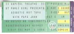 Hot Tuna / Papa John Creach on May 2, 1986 [267-small]