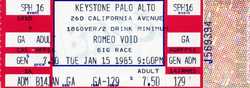 Romeo Void on Jan 15, 1985 [274-small]