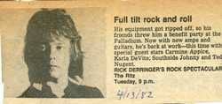 Rick Derringer / Ted Nugent / Southside Johnny / Carmine Appice / Karla DeVito / Tim Bogert on Apr 13, 1982 [296-small]