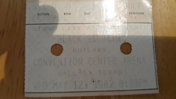 Black Sabbath / Outlaws on May 25, 1982 [387-small]