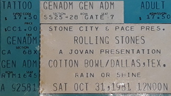 The Rolling Stones / Z Z Top / Fabulous Thunderbirds on Oct 31, 1981 [400-small]