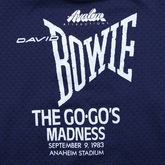 David Bowie  / The Go Go's / Madness on Sep 9, 1983 [770-small]