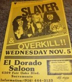 Slayer / Overkill on Nov 5, 1986 [829-small]