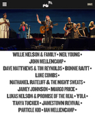 John Mellencamp / Willie Nelson & Family / Neil Young / Dave Matthews & Tim Reynolds / Bonnie Raitt on Sep 21, 2019 [976-small]