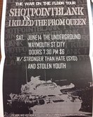 Shot Point Blank / I Killed the Prom Queen / Stronger Than Hate / Stolen Youth on Jun 14, 2003 [266-small]