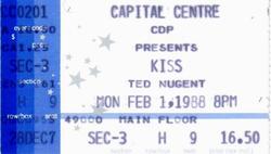 KISS  / Ted Nugent on Feb 1, 1988 [172-small]