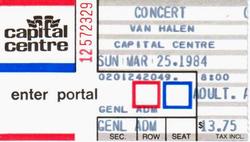 Van Halen  / Autograph on Mar 25, 1984 [192-small]