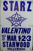 Starz   / Valentino on Mar 3, 1979 [715-small]