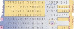 Poison / Slaughter on Feb 26, 1991 [791-small]