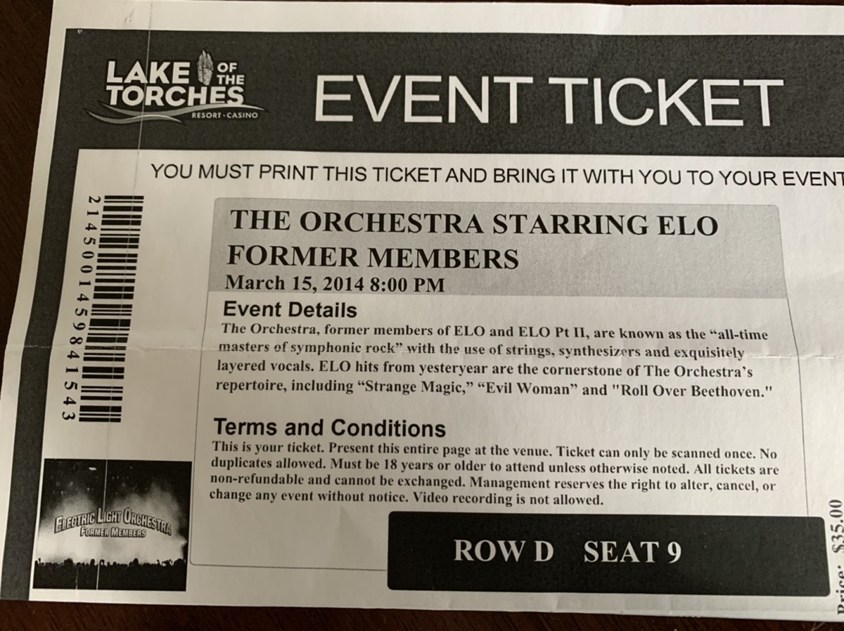 Concert History of Lake of Torches casino Lac du Flambeau, WI Concert
