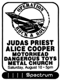 Judas Priest / Alice Cooper / Motorhead / Dangerous Toys / Metal Church on Aug 10, 1991 [431-small]