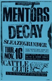 Mentors / Decay / Sleazegrinder on Nov 16, 1989 [631-small]