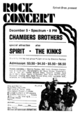The Chambers Brothers / The Kinks / Spirit / The American Dream on Dec 5, 1969 [663-small]