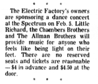 The Chambers Brothers / Allman Brothers / Cowboy / Little Richard on Feb 5, 1971 [700-small]