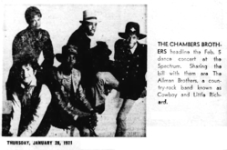 The Chambers Brothers / Allman Brothers / Cowboy / Little Richard on Feb 5, 1971 [704-small]