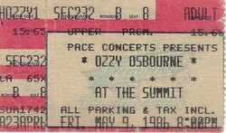 Ozzy Osbourne / Metallica on May 9, 1986 [144-small]