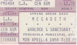 Megadeth / Warlock / Sanctuary on Apr 4, 1988 [147-small]