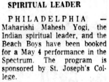 The Beach Boys / Maharishi Mahesh Yogi on May 4, 1968 [356-small]