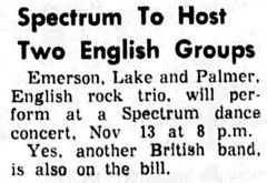 Emerson, Lake & Palmer / Yes on Nov 13, 1971 [522-small]