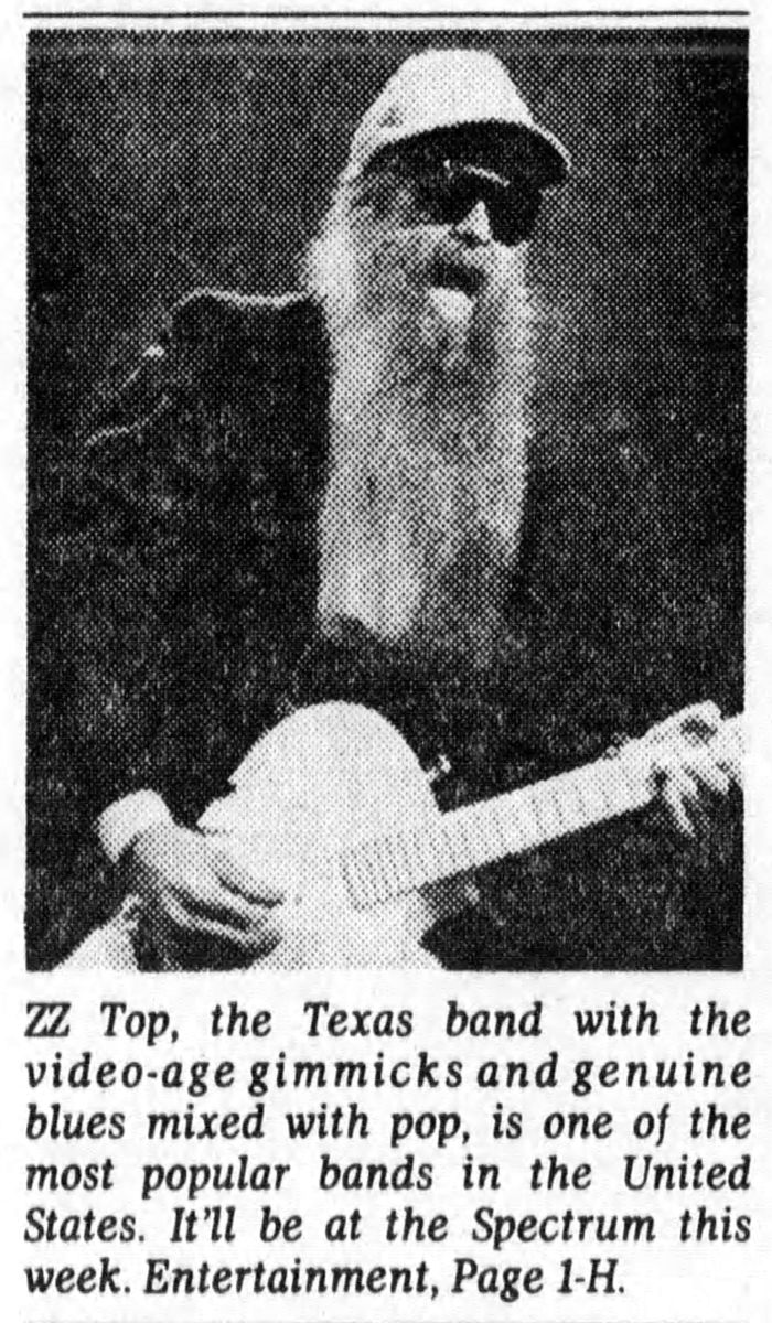 Mar 11, 1991 ZZ Top / The Black Crowes at The Spectrum Philadelphia