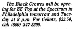 ZZ Top / The Black Crowes on Mar 11, 1991 [948-small]