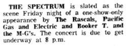 The Rascals / Pacific, Gas & Electric / Booker T and the MG's on Apr 25, 1969 [919-small]