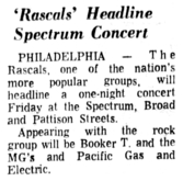 The Rascals / Pacific, Gas & Electric / Booker T and the MG's on Apr 25, 1969 [920-small]