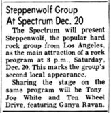 Steppenwolf / Ten Wheel Drive / Tony Joe White on Dec 20, 1969 [723-small]