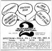 iron butterfly / Steppenwolf / Grateful Dead / Creedence Clearwater Revival / Sly and the Family Stone on Dec 6, 1968 [731-small]