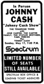 Johnny Cash / The Statler  Brothers / Carl Perkins on May 17, 1970 [233-small]