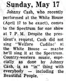 Johnny Cash / The Statler  Brothers / Carl Perkins on May 17, 1970 [238-small]