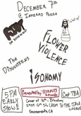 Riot on Rosewood / Flower Violence / The Disgusteens / Isonomy on Dec 7, 2007 [289-small]